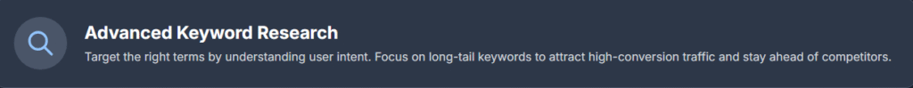 Advanced Keyword Research & Strategy