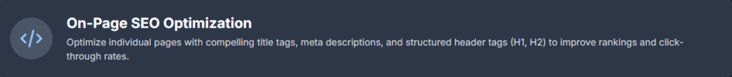 On-Page SEO Optimization